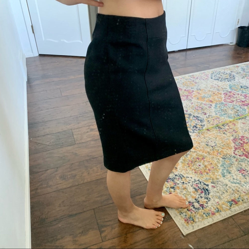 Loft | Black Stretch Pencil Skirt